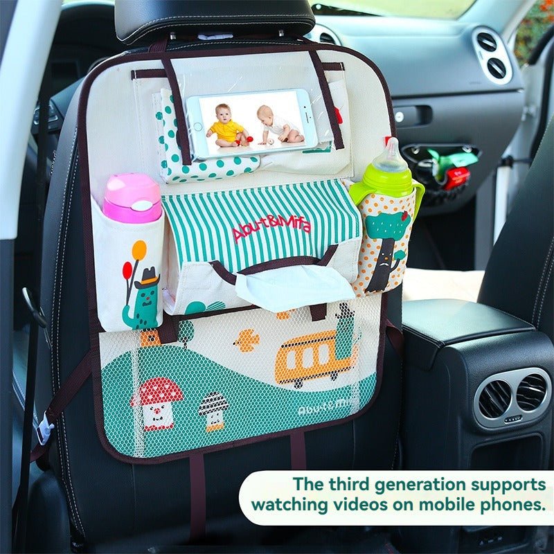 sac de rangement de dessin animé pour dossier de siège auto - Auto Volant