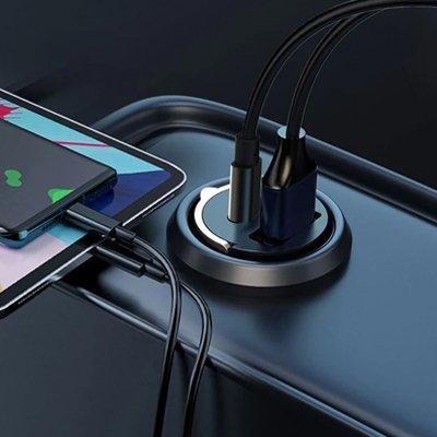 Chargeur allume cigare | Ultra - Rapide - Auto Volant